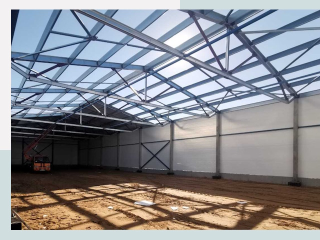 Строительство сенохранилищ в Краснокаменске