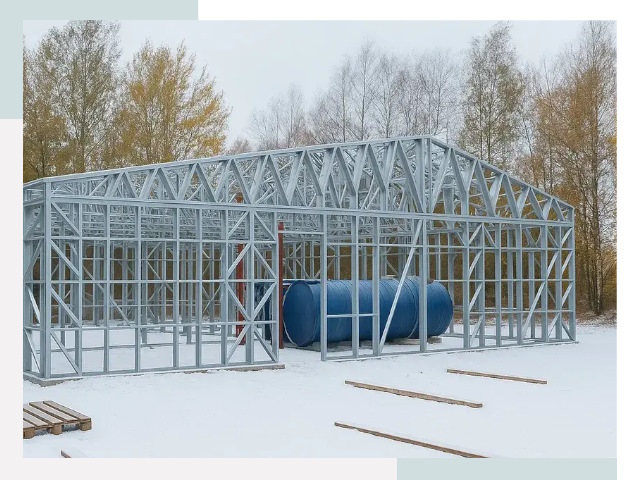 Металлические ангары в Краснокаменске