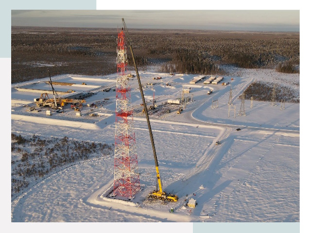 Мачты связи в Краснокаменске