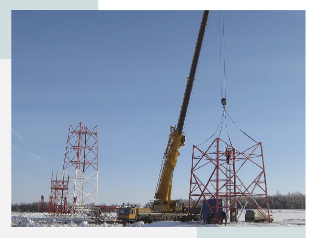 Монтаж вышек связи в Краснокаменске