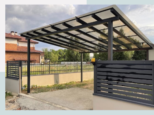 Металлические навесы в Краснокаменск от 613 руб. за м²