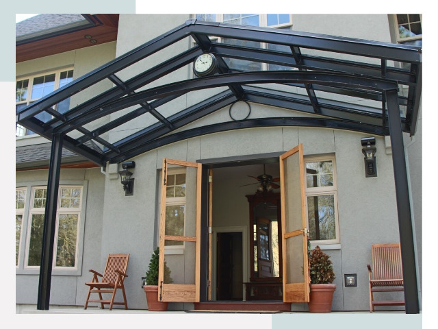 Козырьки металлические в Краснокаменске